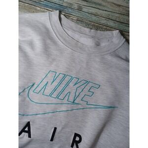 Vintage 90s Nike Spellout Embroidered Sweatshirt Size XL Boxy Heather Grey